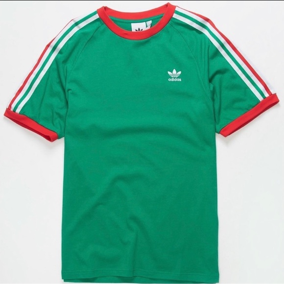 🇮🇹🇪🇸🇨🇭🇫🇷Adidas Originals FB Nations ringer tee Red / Gold / Blue / Green - Picture 9 of 15